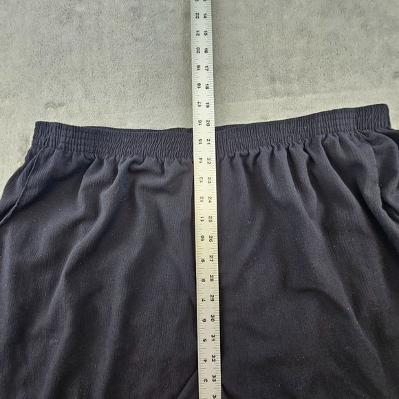 Maggie Barnes Capri Pants Women's 26W Black High Elastic Waist Pockets Casual - Picture 6 of 10